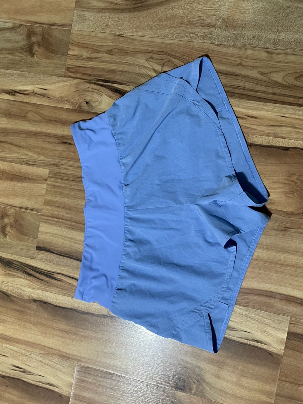 CALIA Kick It Up Mid Rise Performance Running Shorts Light Blue Size M